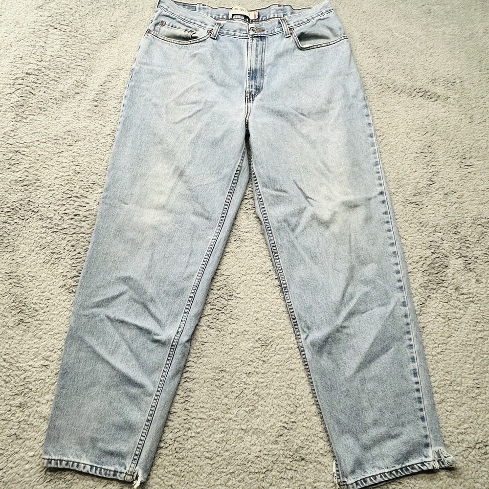 Levi's 560 Blue Jeans‎ Mens 38x32 Comfort Fit Baggy Loose Tapered Leg Distressed